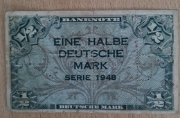 BDL Ro 231b 0,50 DM 1948  Erhaltung F - 5 Deutsche Mark
