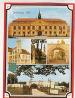 A7335) 2000 STOCKERAU - NÖ - Rathaus Moll Schlössl Kriegerdenkmal Sportzentrum ALTE AU - Stockerau