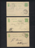 3 Carte Postales Cachet Differente BAHNPOST TRIER , KARTHAUS & BETTINGEN ; état + Details Voir Scan ! LOT 193 - 1895 Adolphe De Profil