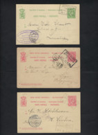3 Carte Postales Cachet Differente BAHNPOST TRIER , BETTINGEN & RUMELANGE ; état + Details Voir Scan ! LOT 193 - 1895 Adolphe De Profil