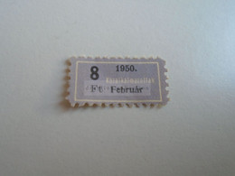 D188107 Hungary Membership Tax Stamp - Civil Servants   Közalkalmazottak    1950 - Fiscale Zegels
