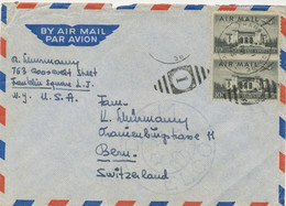 USA 1955, 10 C  (2x) Air Mail Building Of The Panamerican Union In Washington; Airplane Martin 2-0-2 On VF And Rare Cvr - Brieven En Documenten