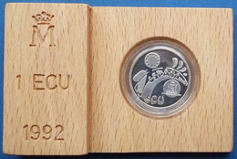 SPAIN - Silver Ecu 1992 "Madrid European Culture Capital" X# M8  Edelweiss Coins - Ongebruikte Sets & Proefsets