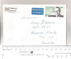 Sweden To Camrose Alberta Canada ...................................Box 9 - Lettres & Documents