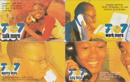 Namibia, NMB-209, 210, 211 And 212, 7 To 7, Talk More, 2 Scans. - Namibia