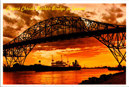 Texas Corpus Christi Harbor Bridge At Sunset - Corpus Christi