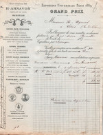 MARSEILLE / ANNEE 1898 /  SAVONNERIE ARNAVON GRAND PRIX EXPO UNIVERSELLE 1889 - Drogisterij & Parfum