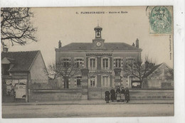 Flins-sur-Seine (78) :  La Mairie Et L'école En 1906 (animé) PF. - Flins Sur Seine