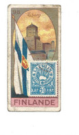 Chromo FINLANDE FINLAND Flag Drapeau Stamp Timbre En L'état Voir Les 2 Scans Rare 60 X 30 Mm Pub: Victoria - Victoria