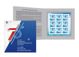 2020 Russia 75 YEARS OF RUSSIAN NUCLEAR INDUSTRY RE-PRINT SHEETLET COMM.FOLDER - Ongebruikt