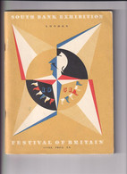 South Bank Exhibition London 1951 Festival Of Britain - Guide - 96 Pages + Extra Publicity Pages - Unclassified