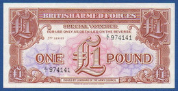 GREAT BRITAIN - P.M29 – 1 Pound ND (1956) UNC, Serie E/1 974141 - British Armed Forces & Special Vouchers