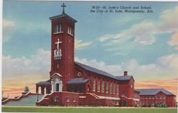 Alabama Montgomery St Jude's Church And School Curteich - Montgomery