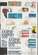 BRD Schmuck- FDC Jahrgang 1978 Nr.956 - 999 35 FDC Mit Block 16+17 Michel 105,00€ ( K 28 ) - 1971-1980