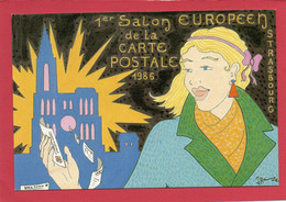 1° Salon Européen De La Carte Postal  à Strasbourg ( 2 Scan ) - Hamm