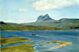 - SUILVEN From CAM LOCH, Near LOCHINVER, SUTHERLAND. - "The Sugar-Loaf" - Scan Verso - - Sutherland