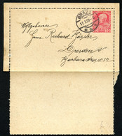 ÖSTERREICH Kartenbrief K47b Graz - Dresden 1909 Kat. 6,00 € - Cartes-lettres