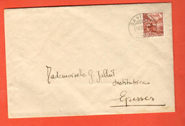 KD-16  Enveloppe Cachet Savigny 1944 Et Epesses Au Dos. - Lettres & Documents