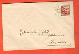 KD-16  Enveloppe Cachet Savigny 1944 Et Epesses Au Dos. - Covers & Documents