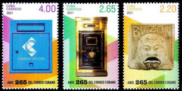 CUBA 2021 *** Mail Box Boxes Letter Antique History Letter Stamp MNH (**) Limited Edition - Ongebruikt