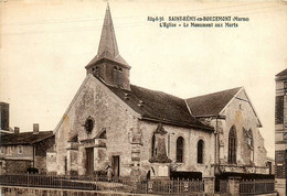 St Rémy En Bouzemont * Vue Sur L'église Du Village Et Le Monument Aux Morts - Saint Remy En Bouzemont