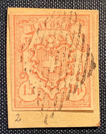 1852 ZNr 20, QUALITÉ SUP: 15 Rp Grands Chiffres Rayon III, Oblit (Schweiz Suisse Switzerland Mi.12 Yvert 23 Sc12 XF Used - 1843-1852 Timbres Cantonaux Et  Fédéraux