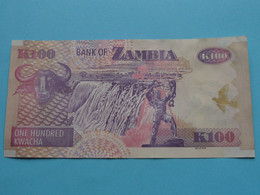 ONE HUNDRED KWACHA ( CU-03 2621937 ) Bank Of ZAMBIA - 2009 ( Voir Photo Pour Détail Svp / Please See Photo ) ! - Zambie