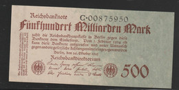 Allemagne Alemania Germany 500 Millarden Mark 1923 Pick 127a Neuf - 500 Milliarden Mark
