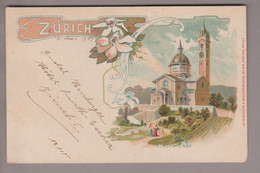 AK CH ZH Zürich Kirche Enge 1902-05-05 Litho Hubacher & Biedermann #241 Nach Buenos Aires - Enge