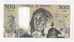 500 Francs Pascal 22 – 1 – 1987, Alph. Y 241 N° 70788, SUP - 500 F 1968-1993 ''Pascal''