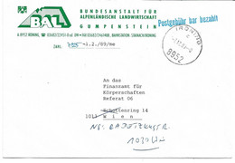 2007x: Bundesanstalt Landwirtschaft 8952 Irdning Ans Finanzamt Nach Wien, Gelaufen 1989 - Irdning