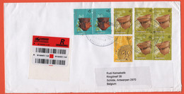 ARGENTINA - 2007 - 8 Stamps - Registered - Viaggiata Da Buenos Aires Per Schilde, Belgium - Briefe U. Dokumente