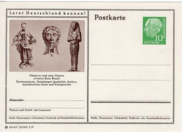 51007 - Bund - 1957 - 10Pfg. Heuss I GABildPK "Hannover Und Seine Museen", Ungebr. - Egyptologie