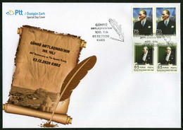 Türkiye 2020 Gyumri Treaty, 100th Anniv. | Pen, Treaties, Special Cover - Lettres & Documents