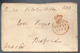 QUS - GRAN BRETAGNA , Frammento Con Timbro FREE 1833 - ...-1840 Precursores