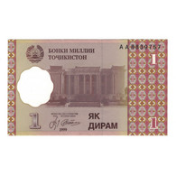 Billet, Tadjikistan, 1 Diram, 1999 (2000), KM:10a, SUP - Tajikistan