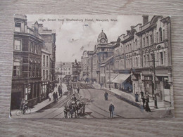 ROYAUME UNI HIGH STREET FROM SHAFTESBURY NEWPORT ANIMEE ATTELAGE RAPHAEL TUCK PHOTOGLOSS - Monmouthshire