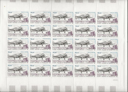ST PIERRE ET MIQUELON - POSTE AERIENNE N° 67  -FEUILLE DE 25 EXEMPLAIRES-ANNEE 1988- COTE : 115 € - Unused Stamps
