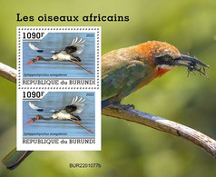Burundi 2022, Animals, Bird II, Block - Neufs