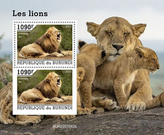 Burundi 2022, Animals, Lions II, Block - Neufs