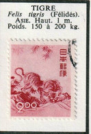 JAPON - Faune, Tigre - N° 442 - 1949 - Oblitéré - Gebraucht