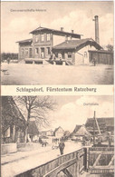 SCHLAGSDORF Fürstentum Ratzeburg Mecklenburg Genossenschafts Meierei Straße Gelaufen 22.3.1924 - Gadebusch