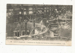 Cp , Métier, Industrie, Construction Des Tourelles D'un Cuirassé Aux Acieries De La MARINE, Militaria, 42, SAINT CHAMOND - Industrie