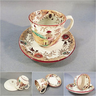 + TASSE A CAFE SARREGUEMINES + Asie Asiatique - Sarreguemines (FRA)