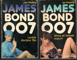 2 Romans Espionnage - Editions Fleuve Noir N: 3 & 5 - De Ian Fleming  Jammes Bond 007 éditions 1980 - Fleuve Noir