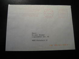 BAD SALZUFLEN 1988 Orthopadie Orthopedics Orthopedie Thermal Health Meter Mail Cancel Cover GERMANY - Bäderwesen