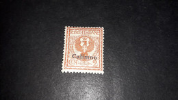 01AL39 POSSEDIMENTI ITALIANI EGEO CALINO CALIMNO 1912 FRANCOBOLLI D'ITALIA SOPRASTAMPATI 2 CENT. "X" - Egée (Calino)