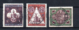 San Marino 1894 Set Gouvernement Building Stamps (Michel 23/25) Nice Used - Usados