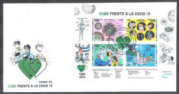 CUBA 2021 *** New COVID-19 And Us, Vaccine Mask Virus Corona Coronavirus FDC Cover (**) Limited Edition - Briefe U. Dokumente