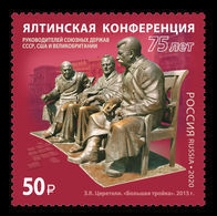 Russia 2020 Mih. 2823 World War II. Yalta Conference. Joseph Stalin. Franklin D. Roosevelt. Winston Churchill MNH ** - Ongebruikt